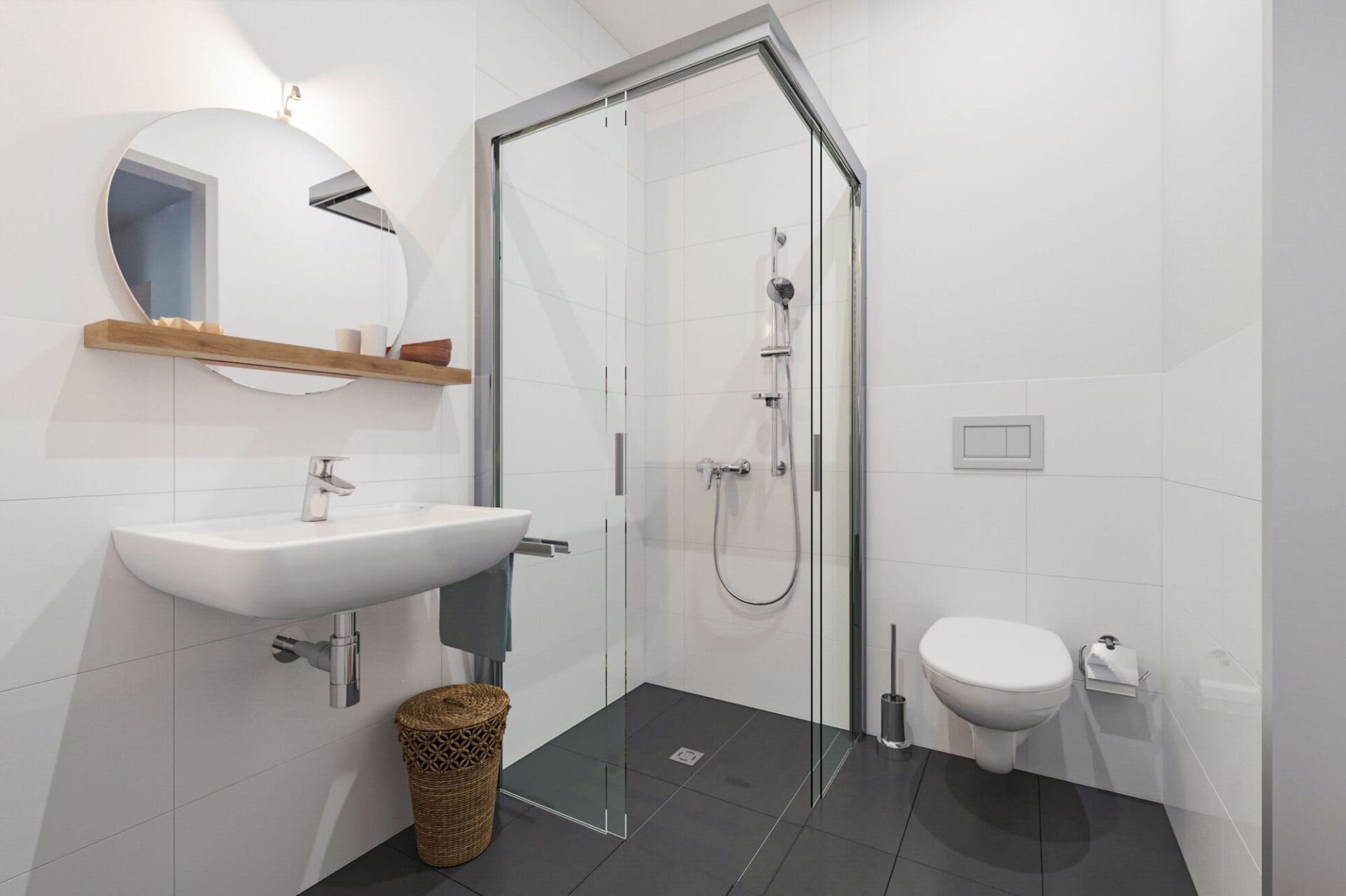 Bad mit Dusche | © Dawonia
