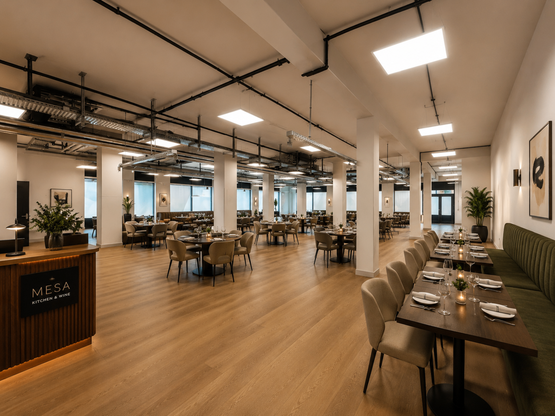 Restaurant virtuell eingerichtet | © Dawonia