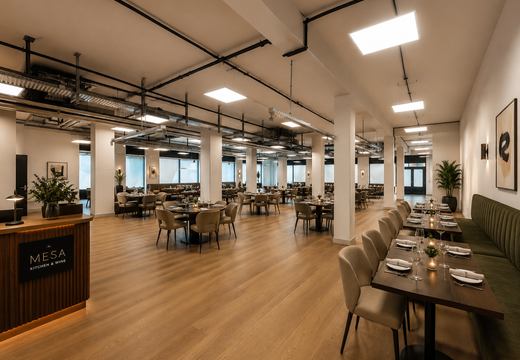Restaurant virtuell eingerichtet | © Dawonia